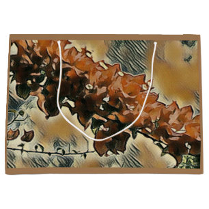 Rose Tree Art Large Gift Bag