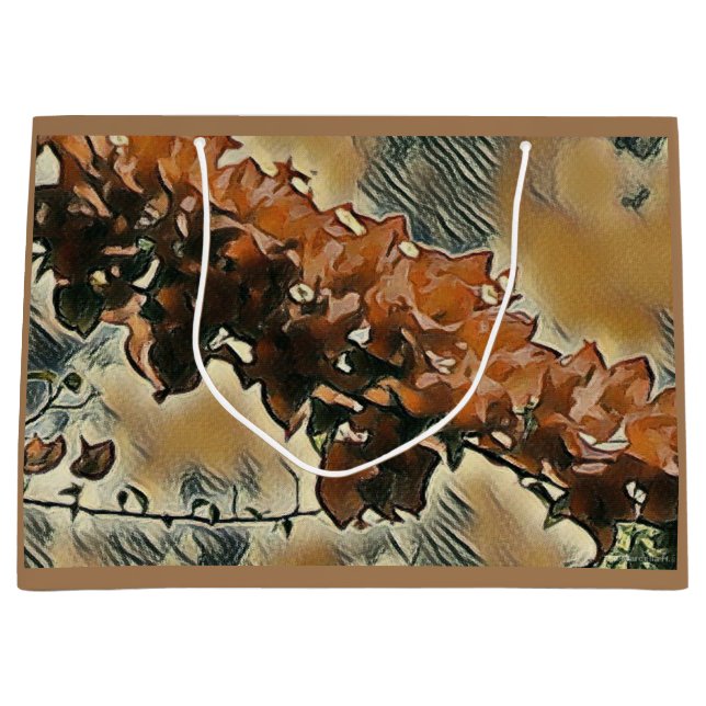 Rose Tree Art Large Gift Bag (Front)