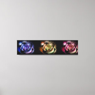 Rose Triptych Canvas Print