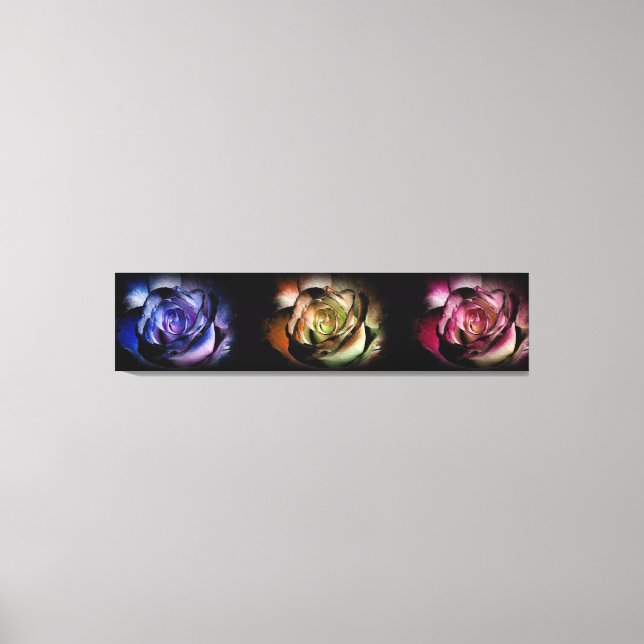 Rose Triptych Canvas Print (Front)
