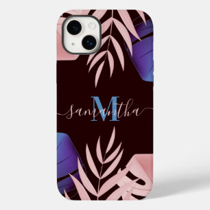 Rose Tropical Leaves Case-Mate iPhone 14 Plus Case