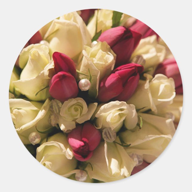 Rose & Tulip Envelope Seal Stickers (Front)