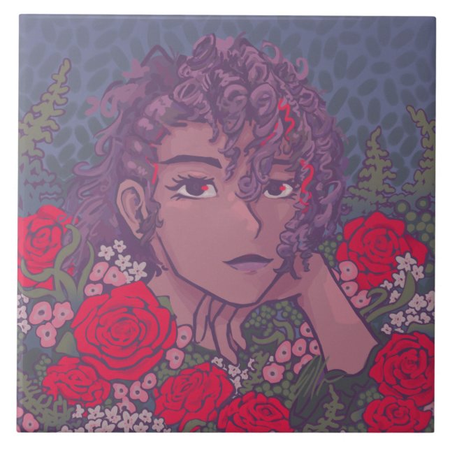 Rose Valentine Tile (Front)