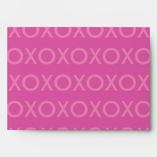 ROSE VALENTINES JOURS HUGS ET KISSES ENVELOPPE (Devant)