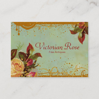 Rose victorien Élégant Carte de visite