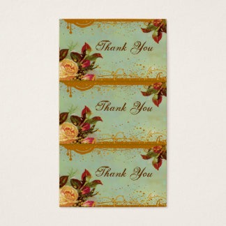 Rose victorien Élégant Mini Card Tags