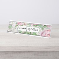 Rose victorien vintage Nom du jardin Plaque