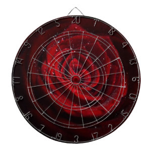 Rose Vines Heart Pattern Flower Peace Love Destiny Dartboard