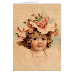 Rose vintage Bonnet Girl
