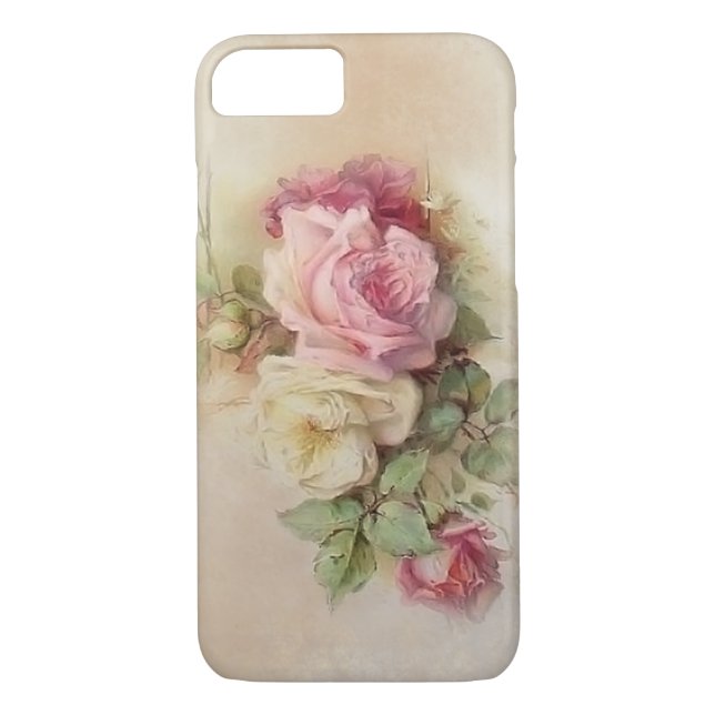 Rose vintage iPhone 7 Coque (Dos)