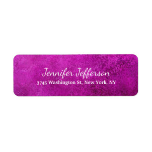 Rose violet Feminine écriture manuscrite Créative