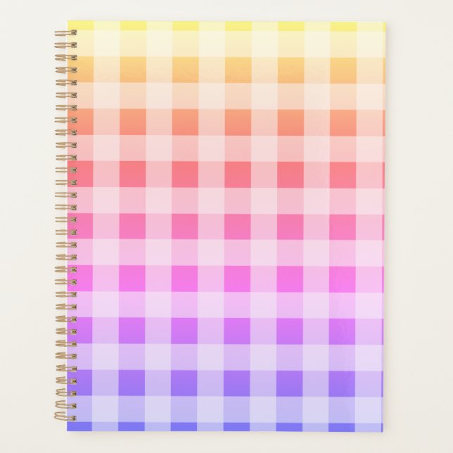 Rose Violet Girl Joli Plaid Arc-en-ciel (Devant)