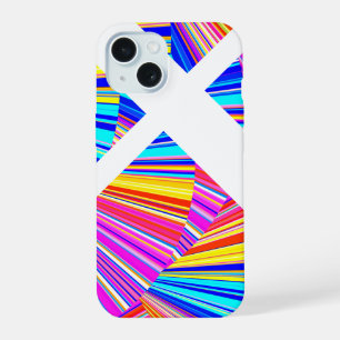 Rose Violet Jaune Bleu Motif Abstrait Tendance