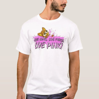 Rose vivant d'équipe ! T-shirt de 2011 blancs