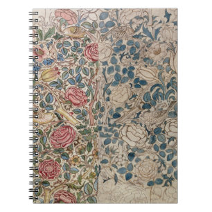 'Rose' wallpaper design (pencil and w/c on paper) Notebook