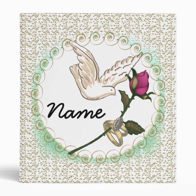 Rose wedding  binder (Front)