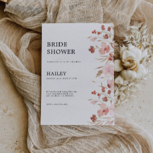 Rose Wedding Bridal Shower Invitation