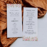Rose Wedding Ceremony Program Template<br><div class="desc">Walk your loved ones through every step of your ceremony with our Wedding Programs Template. The names of you and your partner swirl at the top of every card with your unforgettable moments. Match your wedding theme perfectly when you customize with endless combinations of colours and fonts!</div>