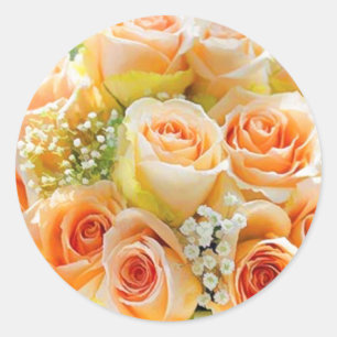 Rose Wedding Envelope Seal Stickers