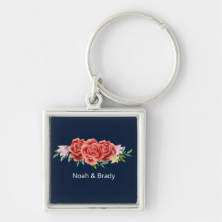 Rose Wedding  Keychain