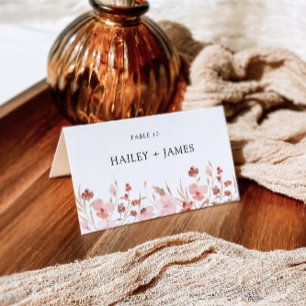 Rose Wedding Place cards Template