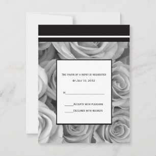 Rose Wedding Response Invitation