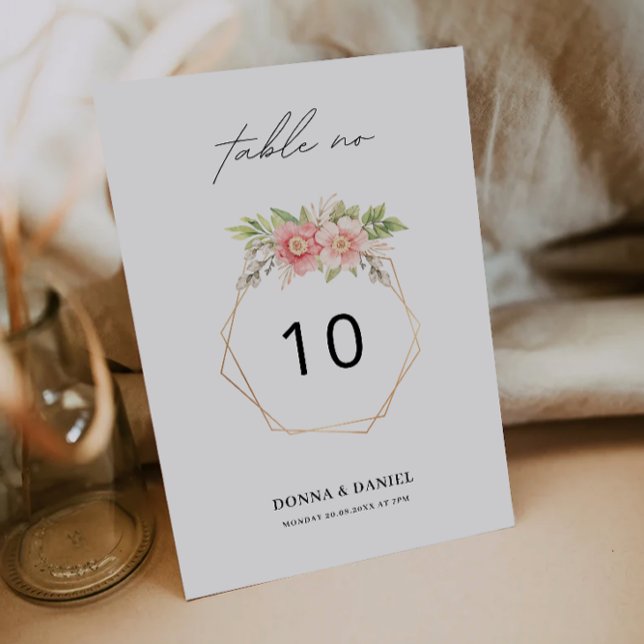 Rose Wedding table card Template (Rose Wedding table card Template)