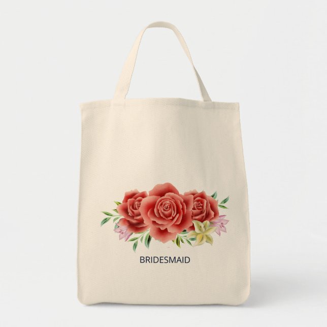 Rose Wedding  Tote Bag (Front)
