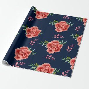 Rose Wedding Wrapping Paper