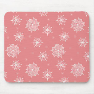 Rose Whimsical Celestial Floral Mouse Pad