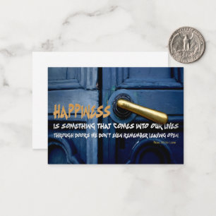 Rose Wilder Lane Inspirational Quote "Happiness" Card