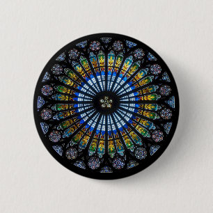 rose window 2 inch round button