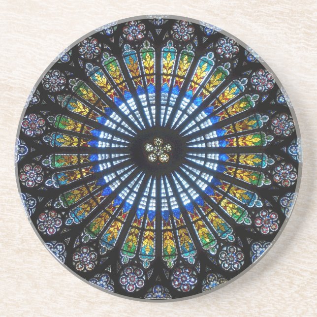 rose window coaster (Front)