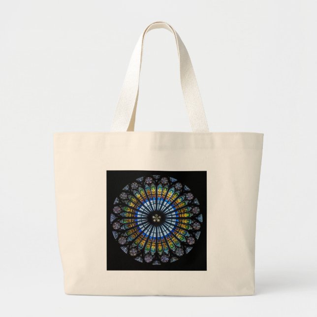 rose window large tote bag (Front)