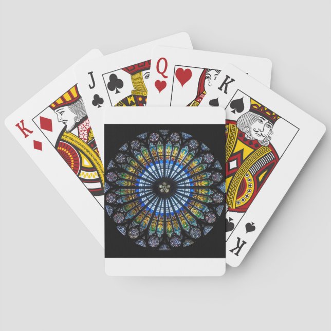 rose window playing cards (Back)