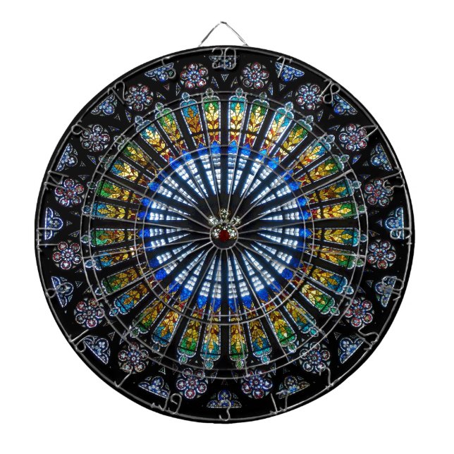 rose window strasbourg cathedral dartboard (Front)