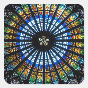 rose window strasbourg cathedral square sticker