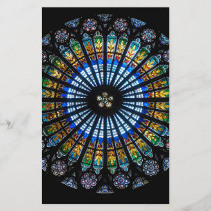 rose window strasbourg cathedral stationery