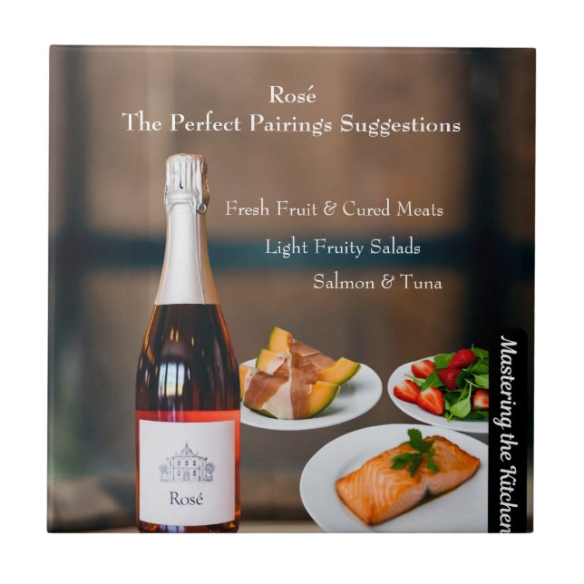 Rose Wine Pairing Guide/Mastering the Kitchen Tile (Front)