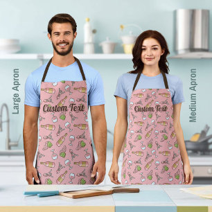 Rose Wine Pattern Apron