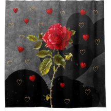 Rose With Thorns and Hearts