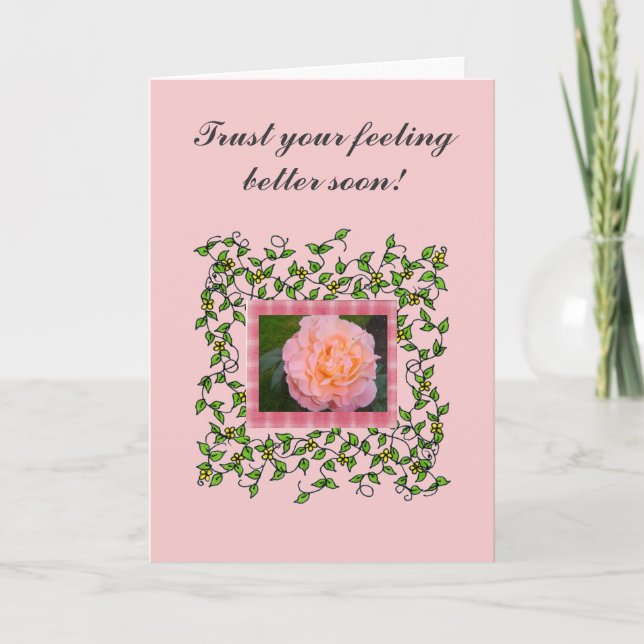 Rose with Vines Card (Front)
