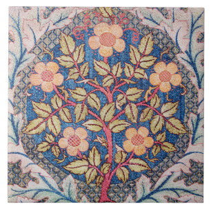 Rose Wreath, William Morris Tile