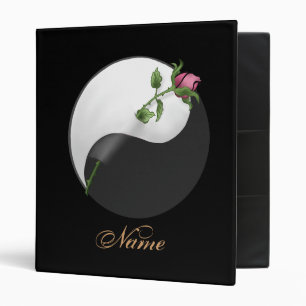 Rose Yin Yang Classeur