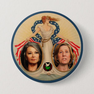 Roseanne Barr / Cindy Sheehan 2012 3 Inch Round Button