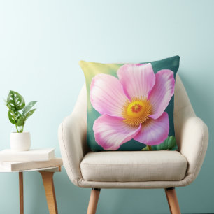 Roseate Blush Throw Pillow