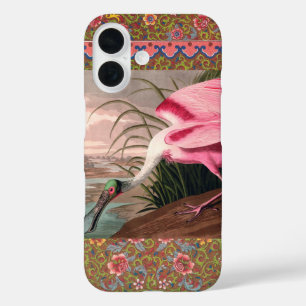 Roseate Spoonbill Audubon Bird Wildlife iPhone 16 Case