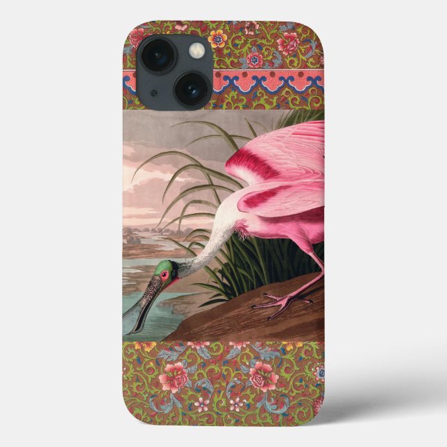 Roseate Spoonbill Audubon Bird Wildlife Case-Mate iPhone Case (Back)
