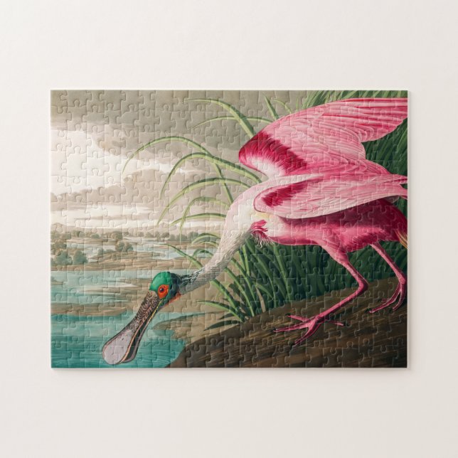 Roseate Spoonbill by John James Audubon Jigsaw Puzzle (Horizontal)