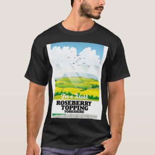 Roseberry Topping Yorkshire travel poster T-Shirt